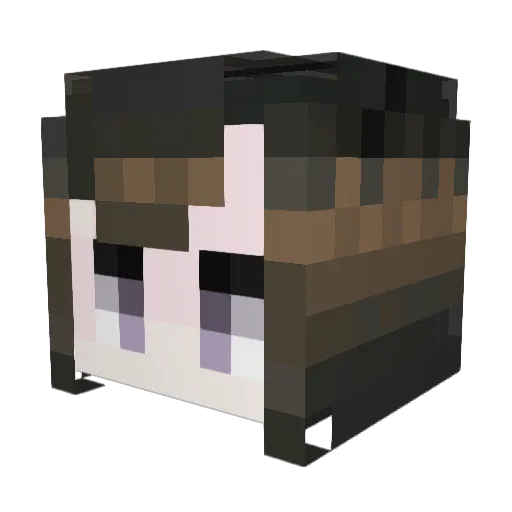 Xistz Minecraft avatar head, 3D render