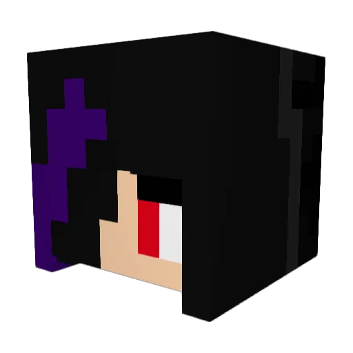 Xisumex Minecraft avatar head, 3D render