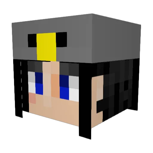 XiteerBLATANT Minecraft avatar head, 3D render