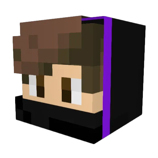 Xitous Minecraft avatar head, 3D render
