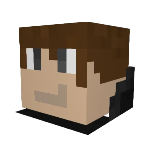 Xitude Minecraft avatar head, 3D render