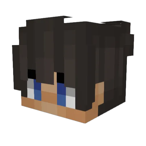 XitzMaksiu Minecraft avatar head, 3D render