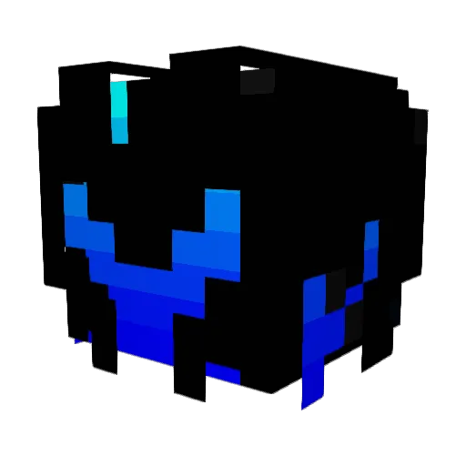 XivMoon Minecraft avatar head, 3D render