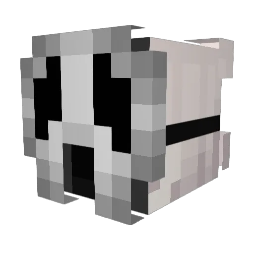 Xivaxx Minecraft avatar head, 3D render