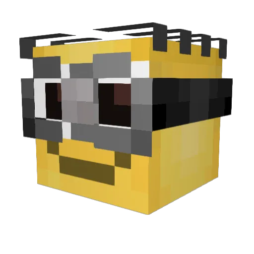 Xivilan Minecraft avatar head, 3D render