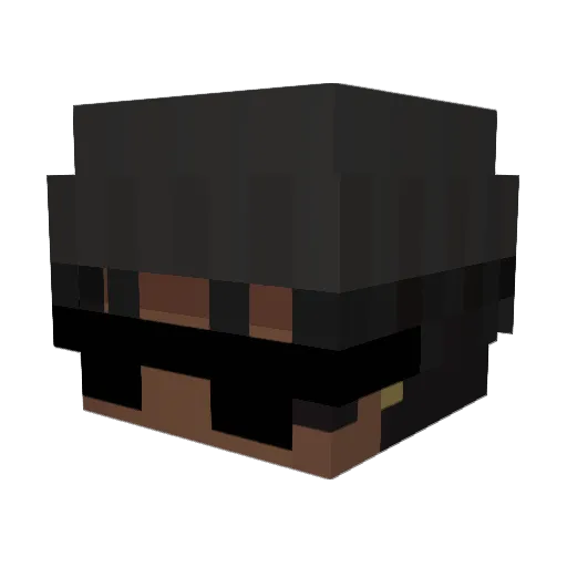 Xivinian Minecraft avatar head, 3D render