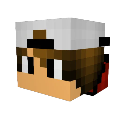 XivonMC Minecraft avatar head, 3D render
