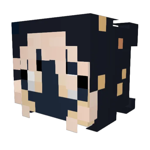 Xixyas Minecraft avatar head, 3D render