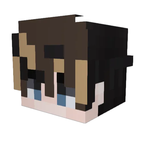 Xiyawenn Minecraft avatar head, 3D render