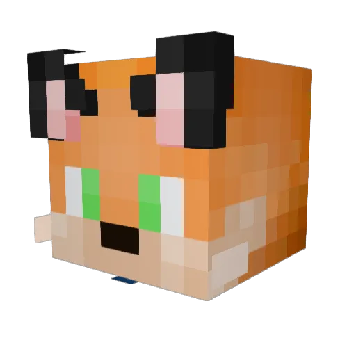 Xiyol Minecraft avatar head, 3D render