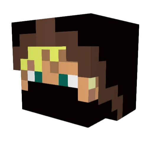 Xizoid Minecraft avatar head, 3D render