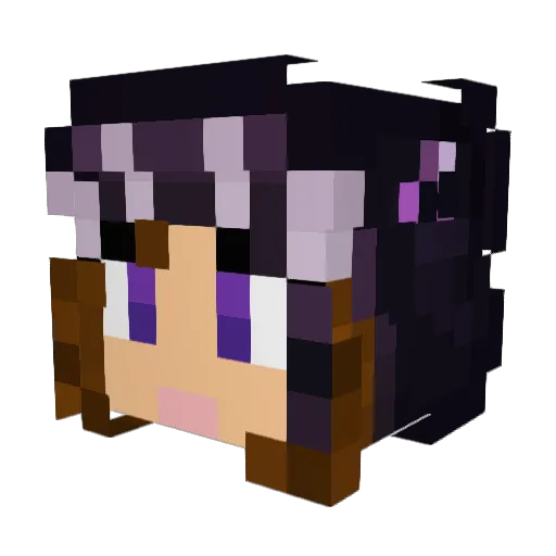 Xizzdot Minecraft avatar head, 3D render