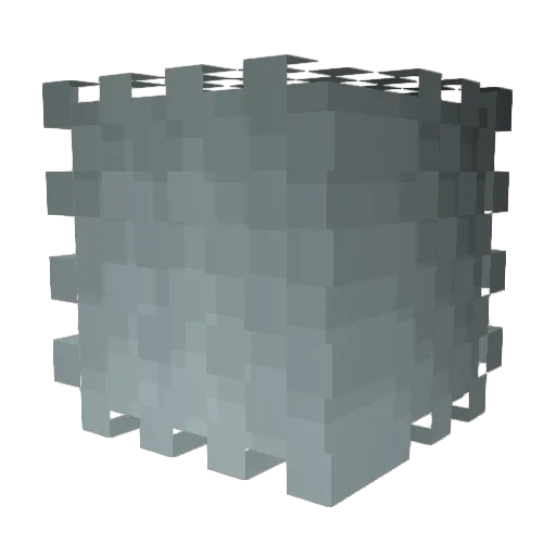Xizzl3 Minecraft avatar head, 3D render