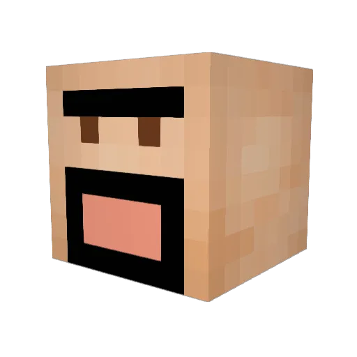 Xjohnnyis2koolX Minecraft avatar head, 3D render