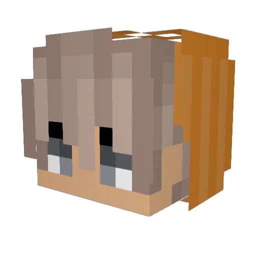 XjosiahX Minecraft avatar head, 3D render