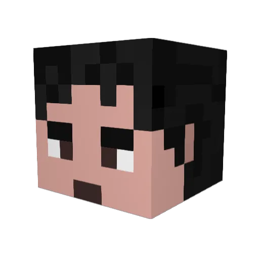 XjustMikeyX Minecraft avatar head, 3D render