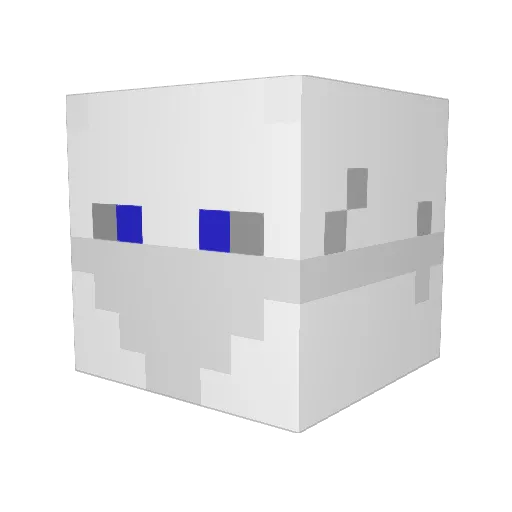 XkaidozX Minecraft avatar head, 3D render
