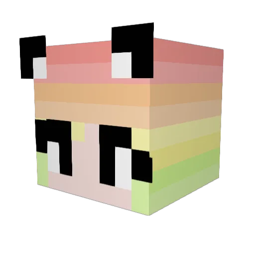 XkamilX Minecraft avatar head, 3D render