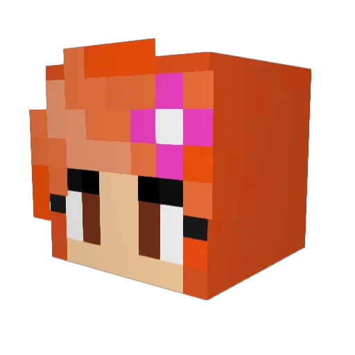 XkenzieX Minecraft avatar head, 3D render
