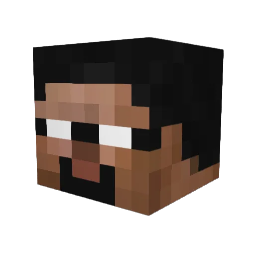 Xkillerturtlex Minecraft avatar head, 3D render