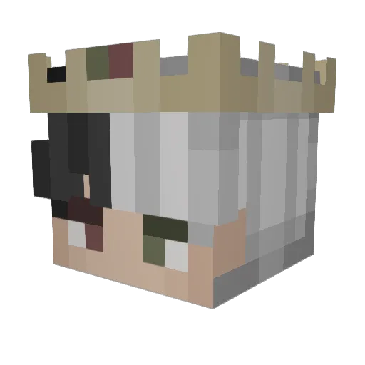 Xklin3577 Minecraft avatar head, 3D render
