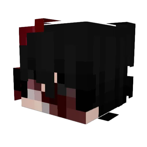 Xkno Minecraft avatar head, 3D render