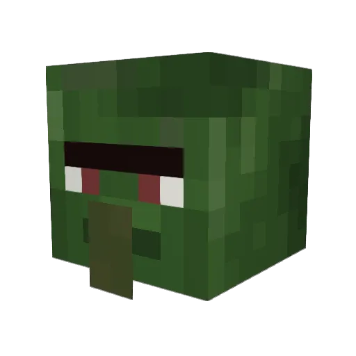 Xkunn Minecraft avatar head, 3D render