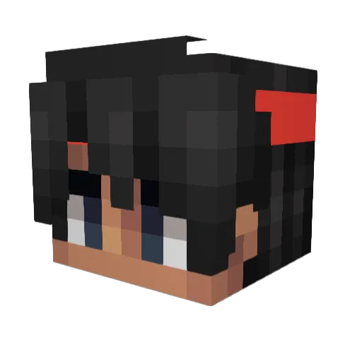 Xkvgames Minecraft avatar head, 3D render
