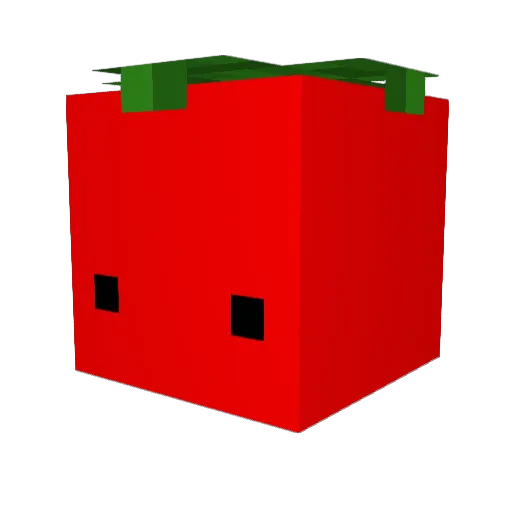 Xlearen Minecraft avatar head, 3D render
