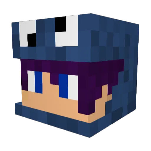 Xleiyr Minecraft avatar head, 3D render