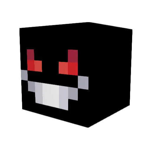 Xlll Minecraft avatar head, 3D render