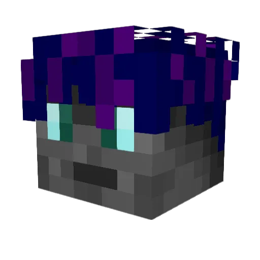 Xm00gle Minecraft avatar head, 3D render