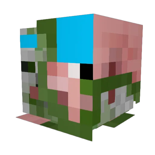 Xman_SwagYT Minecraft avatar head, 3D render