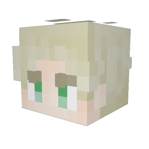 Xman_Xan Minecraft avatar head, 3D render
