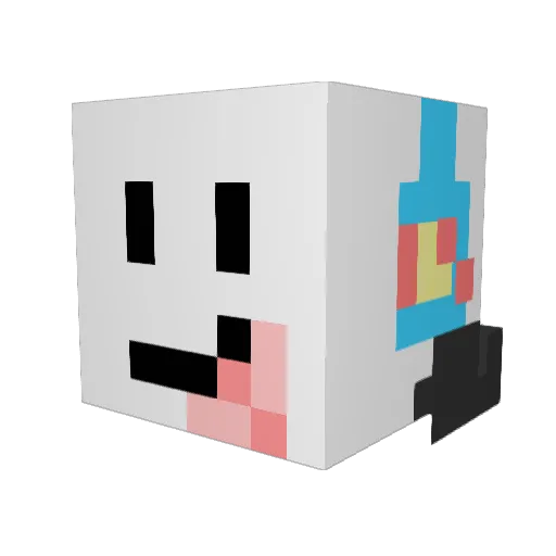Xmane2003 Minecraft avatar head, 3D render