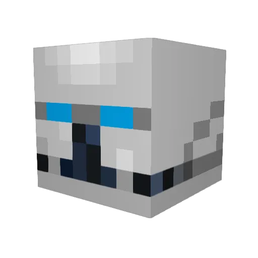 Xmanious Minecraft avatar head, 3D render