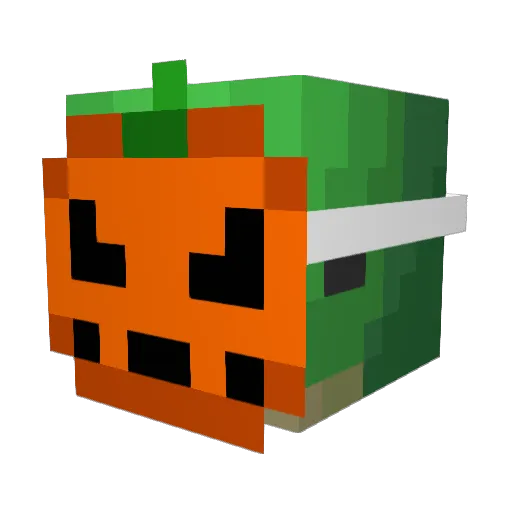 XmasTwrtz Minecraft avatar head, 3D render
