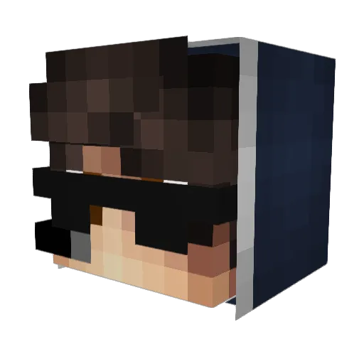 XmasterSK Minecraft avatar head, 3D render