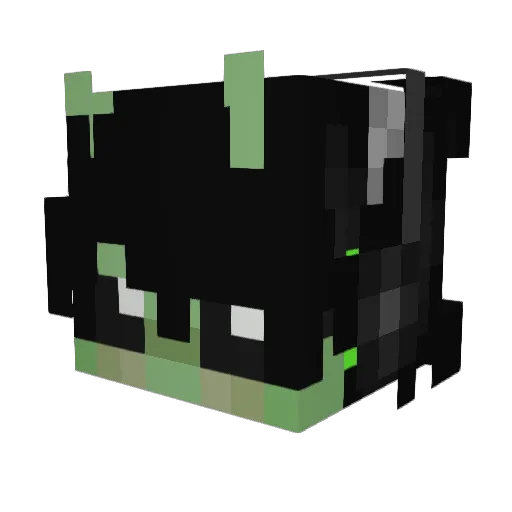Xmeggaa Minecraft avatar head, 3D render