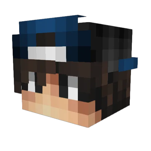 Xmiahn Minecraft avatar head, 3D render