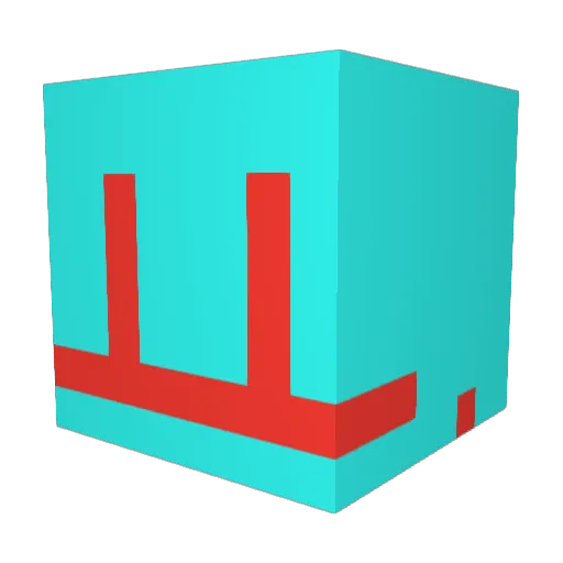 XmilliX2010 Minecraft avatar head, 3D render