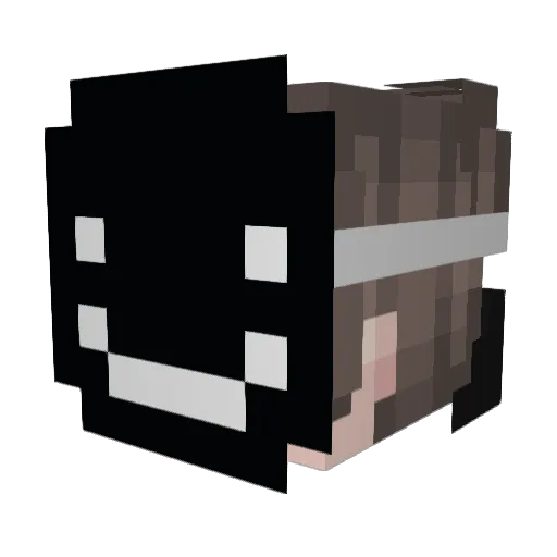 Xmort3911 Minecraft avatar head, 3D render
