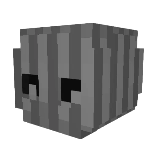 XmrtATR Minecraft avatar head, 3D render