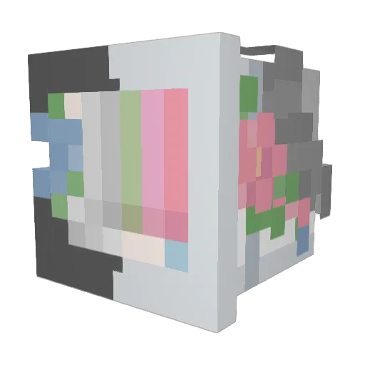 XmyserendipityX Minecraft avatar head, 3D render