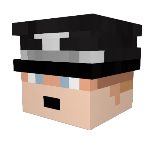 Xn0thing Minecraft avatar head, 3D render