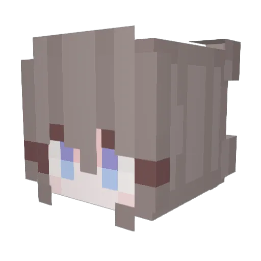 XnarfX Minecraft avatar head, 3D render