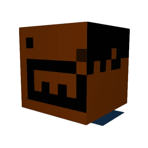 Xnazai66 Minecraft avatar head, 3D render