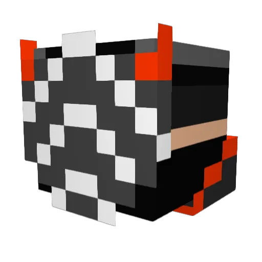 Xnemesis34 Minecraft avatar head, 3D render