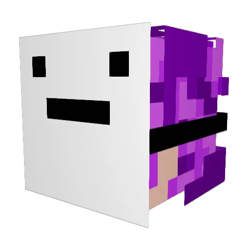XneoneKK Minecraft avatar head, 3D render