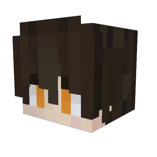 Xnern Minecraft avatar head, 3D render